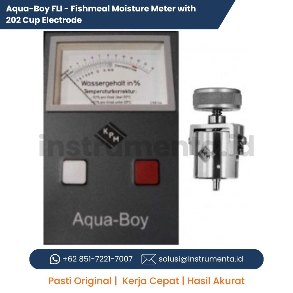 Authorized Distributor Fishmeal Moisture Meter Aqua-Boy FL1 Alat Ukur Kadar Air Tepung Ikan Industrial Lengkap Cup Electrode 202